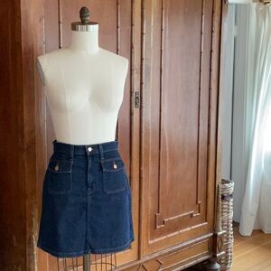 Vintage J Crew Denim Denim Mini Skirt